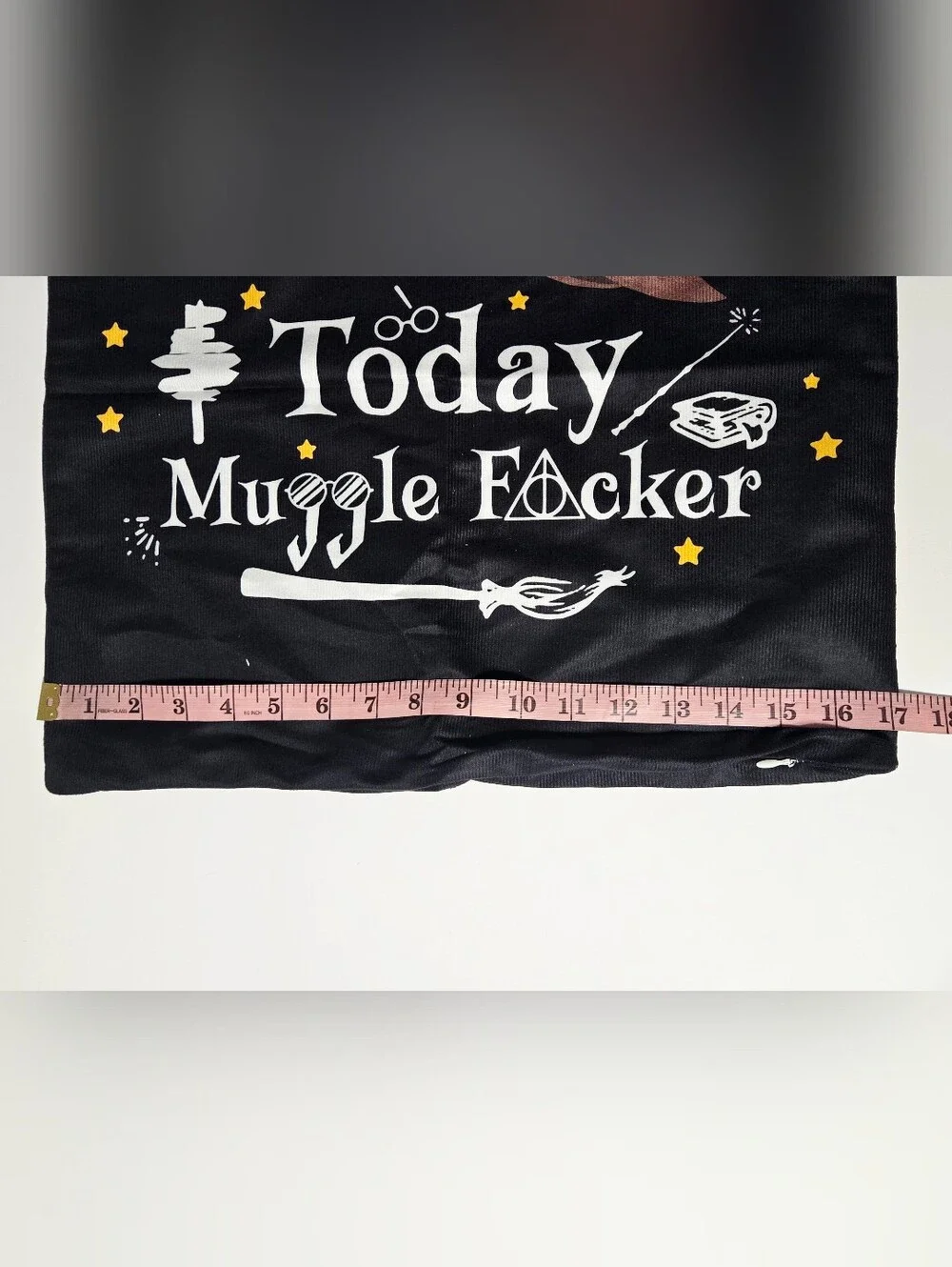 Not Today Muggle Wizard-Inspired Double-Sided Pillow Cover 17x17